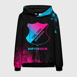 Толстовка-худи мужская Hoffenheim - neon gradient, цвет: 3D-черный