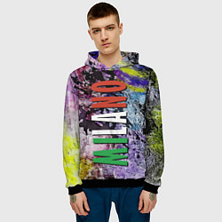 Толстовка-худи мужская Avant-garde color texture - Milano, цвет: 3D-черный — фото 2