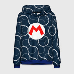 Толстовка-худи мужская Super Mario Sunshine, цвет: 3D-синий