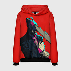 Мужская толстовка Человек бензопила в деловом костюме