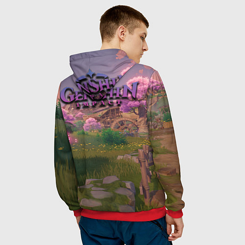 Мужская толстовка Куки Синобу / 3D-Красный – фото 4