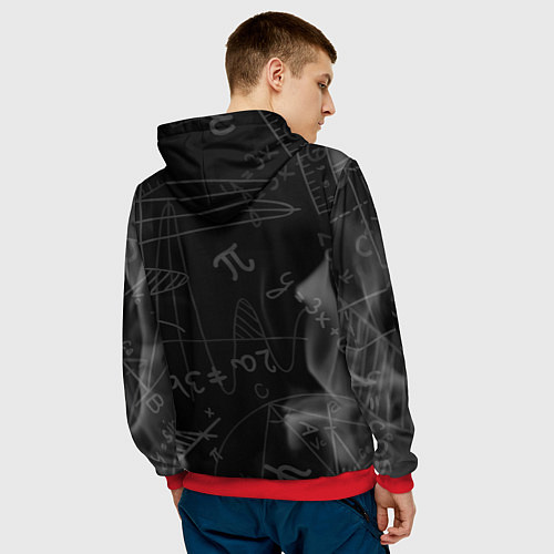 Мужская толстовка Ъуъ съука огонь математика / 3D-Красный – фото 4
