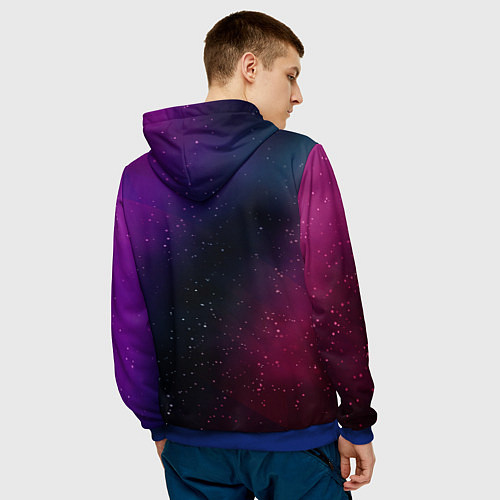 Мужская толстовка Tomodachi Game gradient space / 3D-Синий – фото 4
