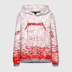 Толстовка-худи мужская Metallica - брызги, цвет: 3D-меланж