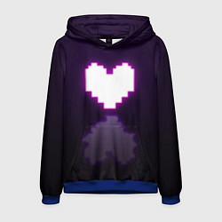 Мужская толстовка Undertale heart neon