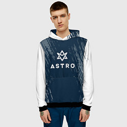 Толстовка-худи мужская Astro - краска, цвет: 3D-черный — фото 2
