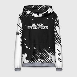Толстовка-худи мужская Black eyed peas краска, цвет: 3D-меланж