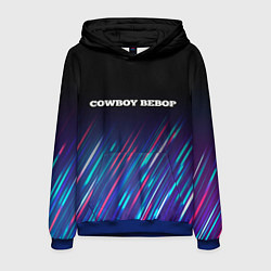 Толстовка-худи мужская Cowboy Bebop stream, цвет: 3D-синий