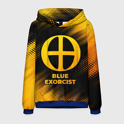Толстовка-худи мужская Blue Exorcist - gold gradient, цвет: 3D-синий