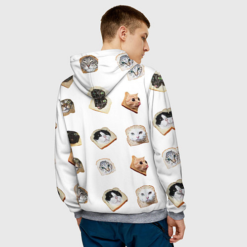 Мужская толстовка Хлебокоты / 3D-Меланж – фото 4