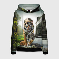 Мужская толстовка Кибернетический тигр