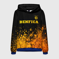 Мужская толстовка Benfica - gold gradient: символ сверху