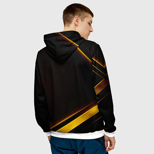 Мужская толстовка Chrysler Абстракция / 3D-Белый – фото 4