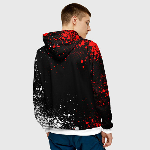 Мужская толстовка Макима человек бензопила - Манга / 3D-Белый – фото 4