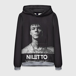 Мужская толстовка Данил Прытков черно-белая фотография