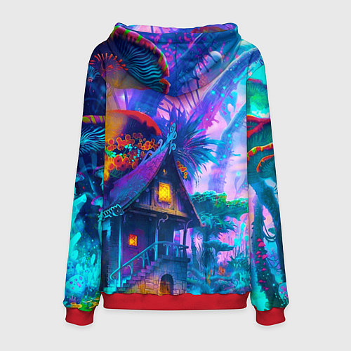 Мужская толстовка Неоновая страна / 3D-Красный – фото 2
