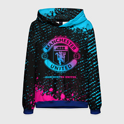 Мужская толстовка Manchester United - neon gradient