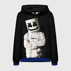 Мужская толстовка Marshmello на чёрном фоне