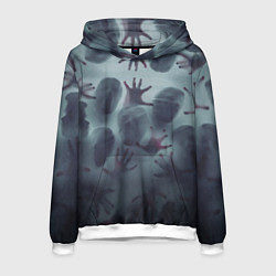 Мужская толстовка Scary faces trying to get out