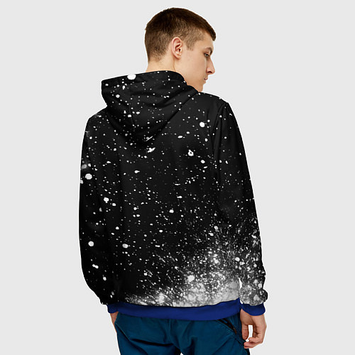 Мужская толстовка Группа Сектор Газа и рок кот / 3D-Синий – фото 4