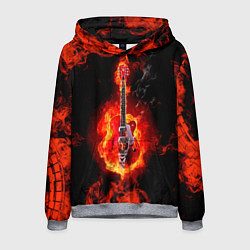 Мужская толстовка Огненная гитара