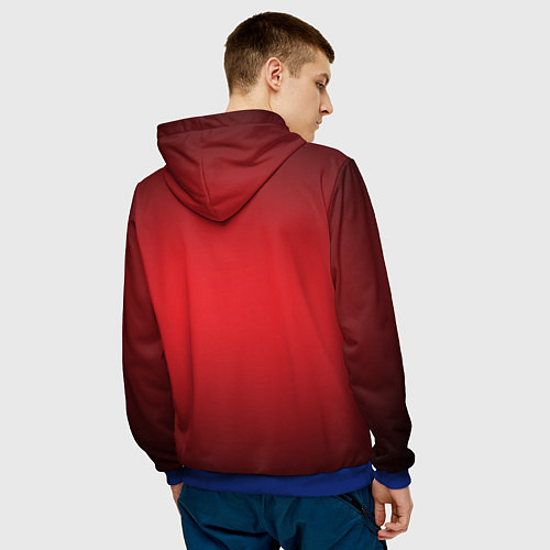 Мужская толстовка Текст песни Знаешь ли ты / 3D-Синий – фото 4