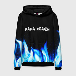 Мужская толстовка Papa Roach blue fire