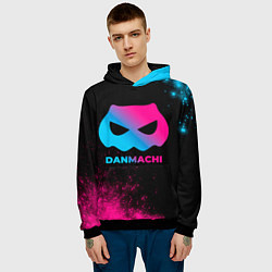 Толстовка-худи мужская DanMachi - neon gradient, цвет: 3D-черный — фото 2