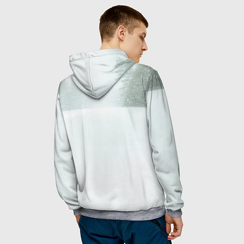 Мужская толстовка Хоккейные коньки / 3D-Меланж – фото 4