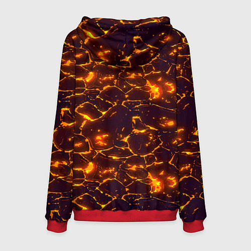 Мужская толстовка Раскалённый камуфляж / 3D-Красный – фото 2
