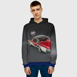 Толстовка-худи мужская Buick Centurion - USA - Retro, цвет: 3D-синий — фото 2