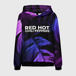 Мужская толстовка Red Hot Chili Peppers neon monstera