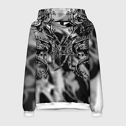 Мужская толстовка Оттенки серого черные трайбл драконы татуировка