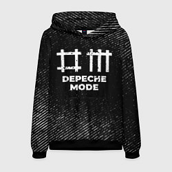 Мужская толстовка Depeche Mode с потертостями на темном фоне