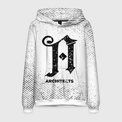 Мужская толстовка Architects с потертостями на светлом фоне