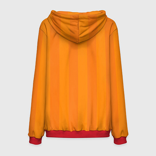 Мужская толстовка Тыква - Майнкрафт - Хеллоуин / 3D-Красный – фото 2