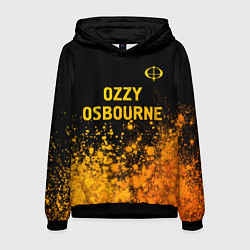 Мужская толстовка Ozzy Osbourne - gold gradient: символ сверху