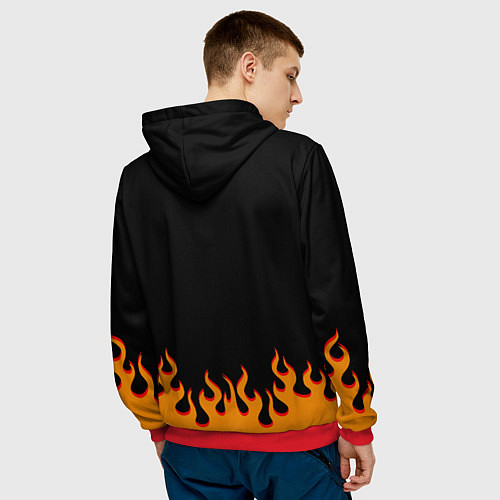 Мужская толстовка Восхваляющий Кумамон - Тайна Кумамона / 3D-Красный – фото 4