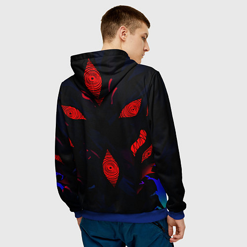 Мужская толстовка Аки Хаякава Kon - Человек бензопила / 3D-Синий – фото 4