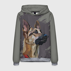Мужская толстовка Голова немецкой овчарки