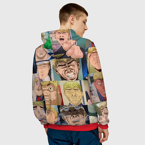 Мужская толстовка Лицо ГТО / 3D-Красный – фото 4