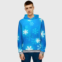 Толстовка-худи мужская Зима 2023, цвет: 3D-меланж — фото 2