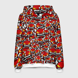 Мужская толстовка Геометри Даш демоны паттерн