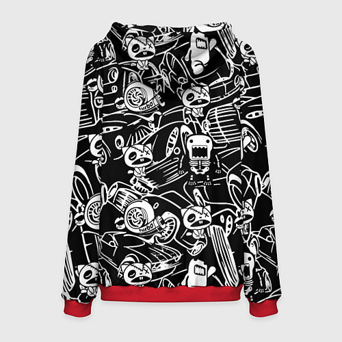 Мужская толстовка JDM Pattern / 3D-Красный – фото 2