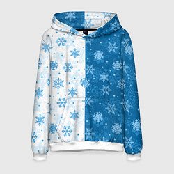 Мужская толстовка Красивые снежинки