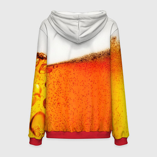 Мужская толстовка Тёмное пиво / 3D-Красный – фото 2