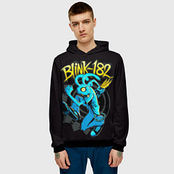 Толстовка-худи мужская Blink 182 rabbit, цвет: 3D-черный — фото 2