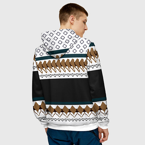 Мужская толстовка Как белый свитер из 90х FIRM / 3D-Белый – фото 4