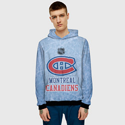 Толстовка-худи мужская Montreal Canadiens - NHL, цвет: 3D-черный — фото 2