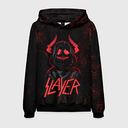 Толстовка-худи мужская Slayer - рок 80-х, цвет: 3D-черный